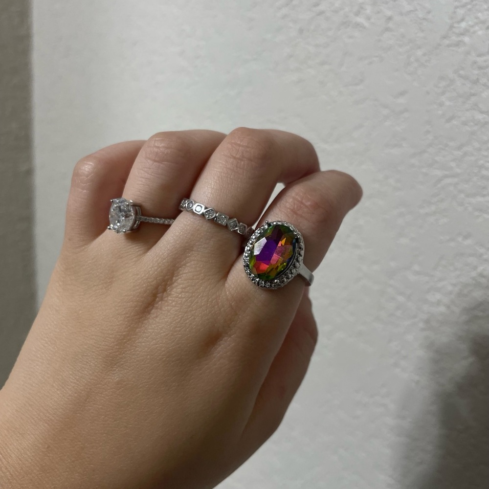 Mystic Topaz Ring Size 6